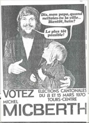 Affiche Cantonales 1970 Tours